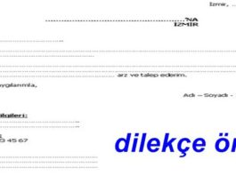 Yeni İş Yeri Talebi Dilekçesi