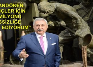 PALANDÖKEN, ‘GENÇLER İÇİN 80 MİLYONU SESSİZLİĞE DAVET EDİYORUM’