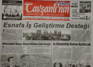 TAVŞANLININ SESİ GAZETESİNDE DUYURULARIMIZA YER VERİLMİŞTİR.