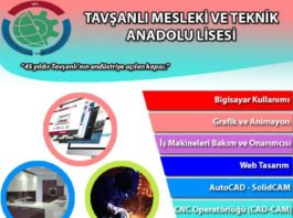 Tavşanlı Meslekive Teknik Anadolu Lisesi Ücretsiz Kurs Programları