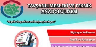 Tavşanlı Meslekive Teknik Anadolu Lisesi Ücretsiz Kurs Programları